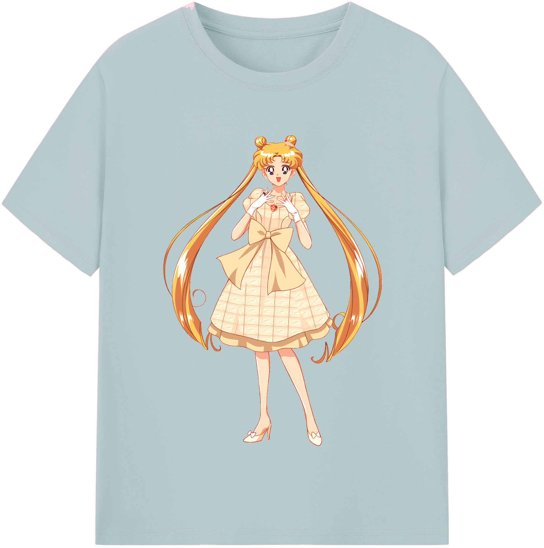 （画像用） 美少女戦士セーラームーン 愛野 美奈子 あいの みなこ Sailor Moon Aino Minako 綿100％半袖Tシャツ（フロントプリント）
